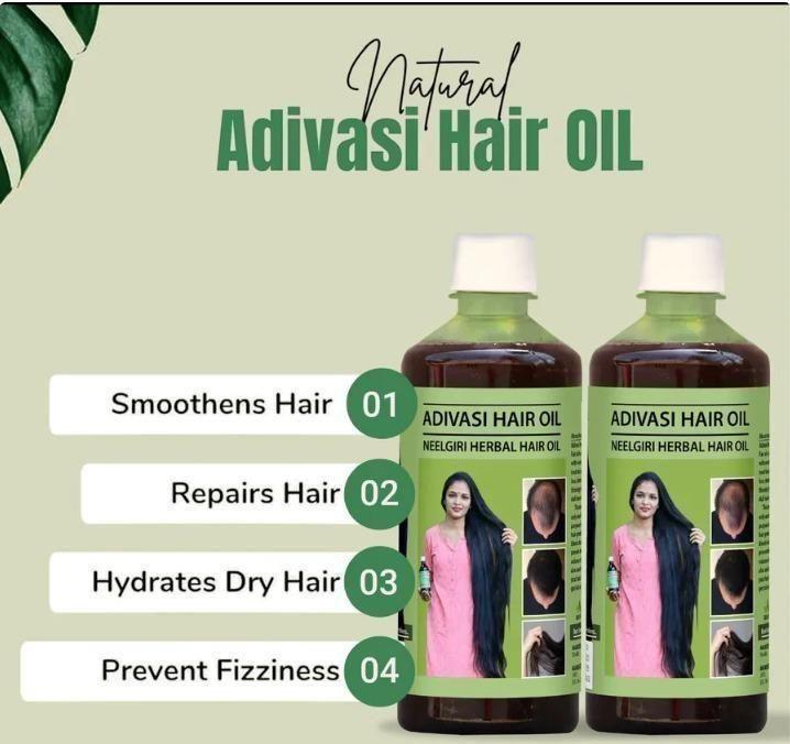 🍃Adivasi Neelgiri Herbal Hair Oil 🎁 Buy 1 Get 1 Free 🎁
